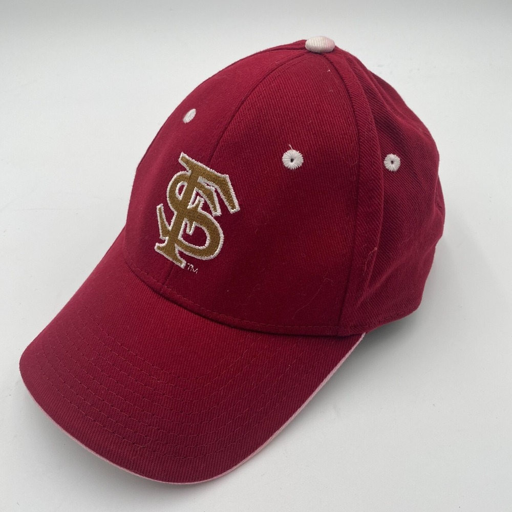 Signatures Mens Florida State Seminoles Maroon Cap Hat Adjustable Hook & Loop OS